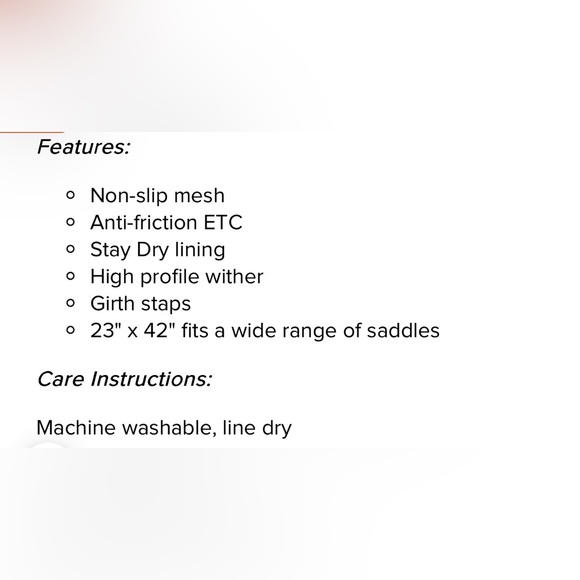 T3 TechQuilt Stay Dry Dressage Pad - White - Picture 6 of 6